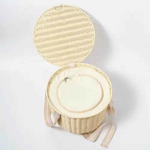 Le Weekend Natural Round Picnic Cooler