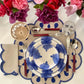 Cobalt Embroidered Scalloped Napkins (Set of 6)