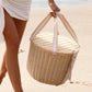Le Weekend Natural Round Picnic Cooler