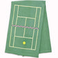 Tennis Embroidered Tea Towel